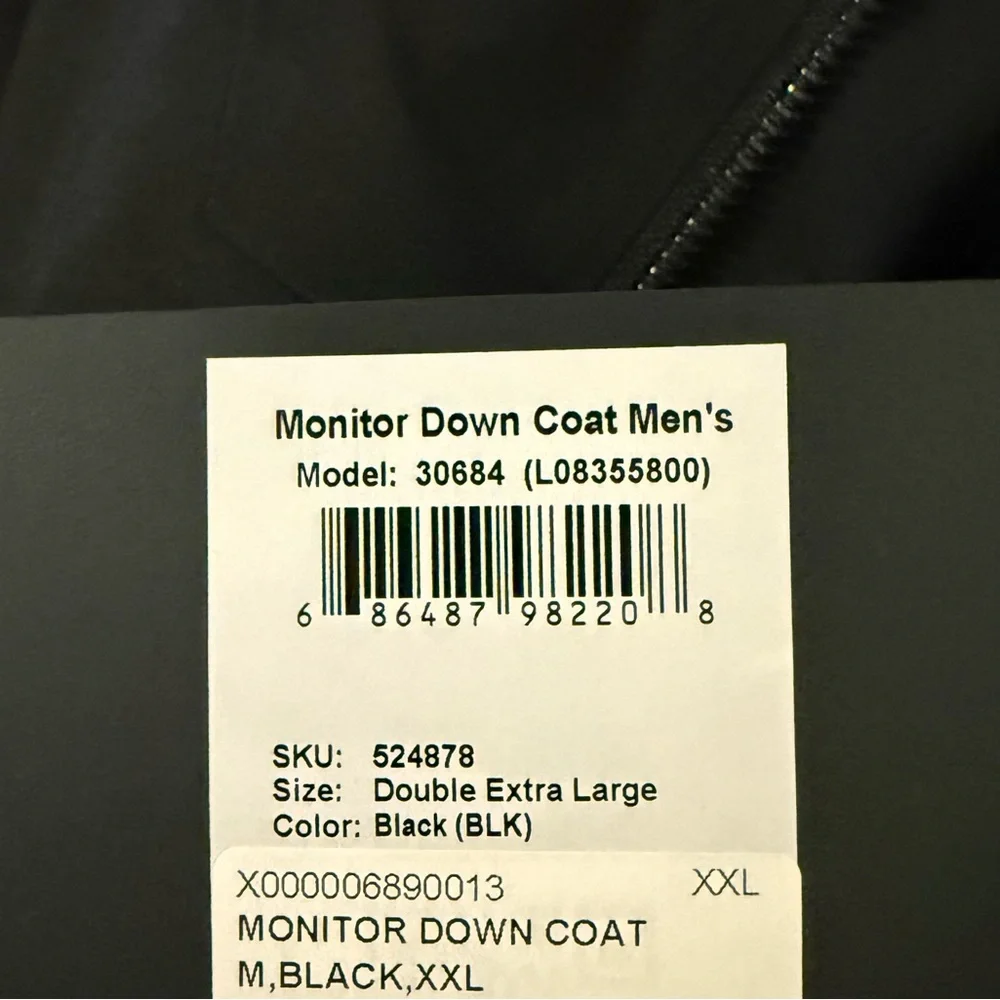 Arc'Teryx Monitor Down Coat Men’s XXL Black - Picture 5 of 7